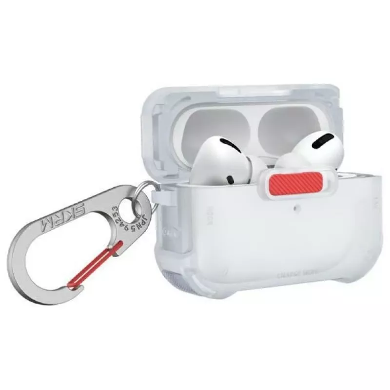 Dėklas Skinarma Mecha AirPods Pro 2, Frost Translucent