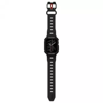 SKINARMA Mecha 2-in-1 Strap and Case for Apple Watch 45/44mm Black