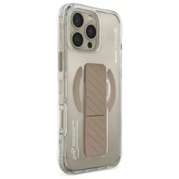 SKINARMA Axon Magnetinis Įkrovimo + Laikymo Rankenos Dėklas, skirtas iPhone 16 Pro 6.3 colio - Šampano