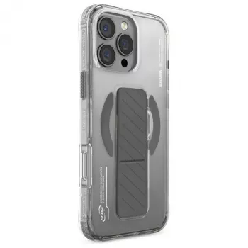 Skinarma Axon Dėklas, skirtas iPhone 16 Pro 6.3 col. su magnetiniu įkrovimu ir rankenos stovu Titanium