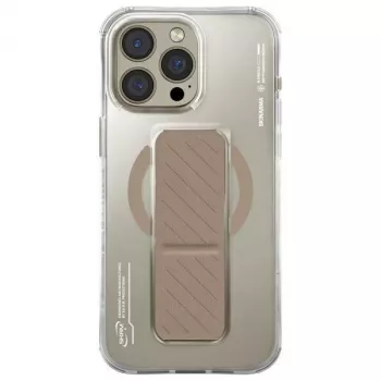 Skinarma Axon Dėklas, skirtas iPhone 16 Pro Max 6,9 colio, su magnetiniu įkrovimu ir rankenos stovu, šampano spalvos