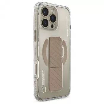 Skinarma Axon Dėklas, skirtas iPhone 16 Pro Max 6,9 colio, su magnetiniu įkrovimu ir rankenos stovu, šampano spalvos