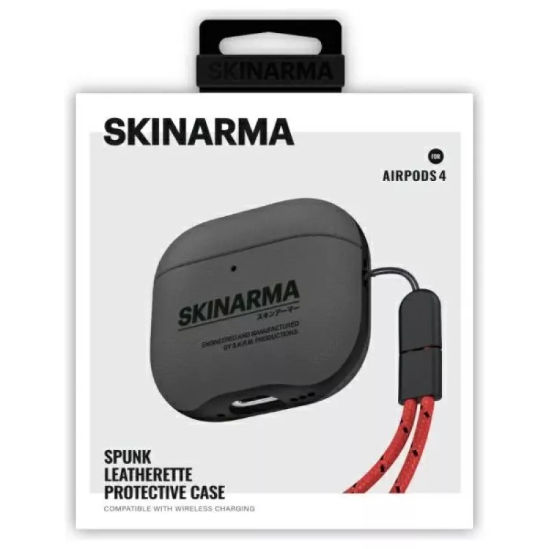 Skinarma Spunk dėklas AirPods 4, Pewter Green