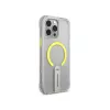 Dėklas Skinarma Helix Magnetic Charging 360 Rotating Stand Case, skirtas iPhone 16 Pro, permatomas
