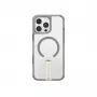 Skinarma Helix Case for iPhone 16 Pro, Magnetic Charging 360 Rotating Stand, Titanium