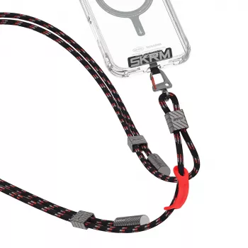 Skinarma Dyno Ve 2-in-1 USB-C į USB-C Pakabinamas Laidas, 80 cm, Juodas