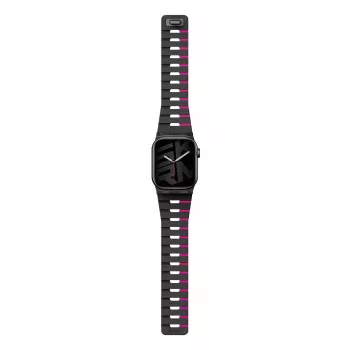 Skinarma Gemini Strap, skirta Apple Watch 42/41/40 mm, Midnight