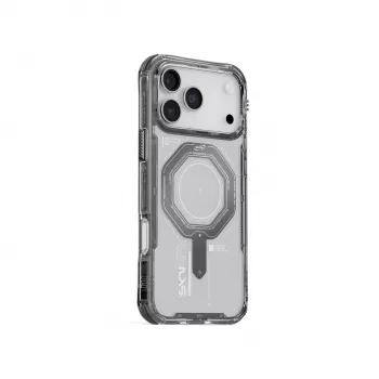 Skinarma Magma Dėklas, skirtas iPhone 17 Pro, su magnetiniu įkrovimu, Graphite
