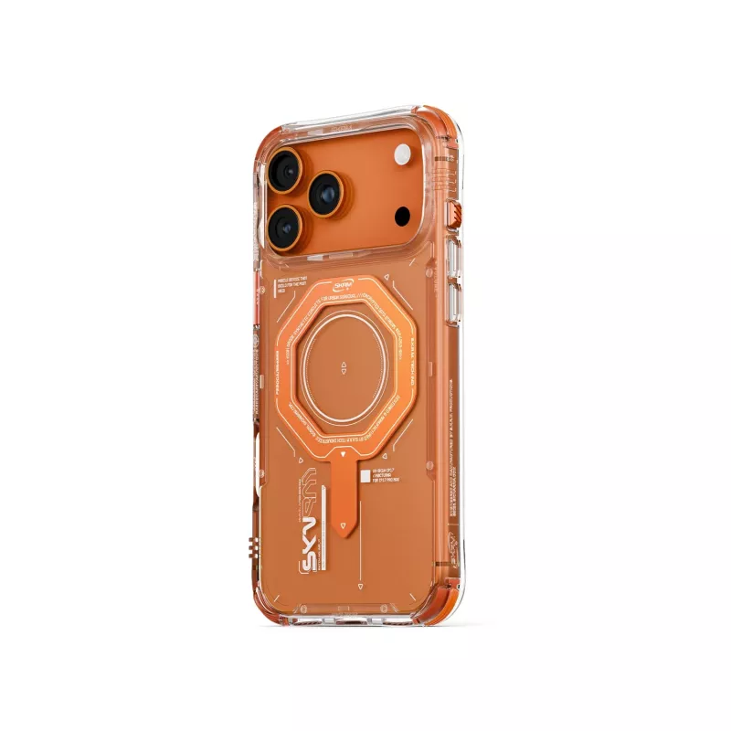 Skinarma Magma Magnetinis Dėklas Apple iPhone 17 Pro – Oranžinis