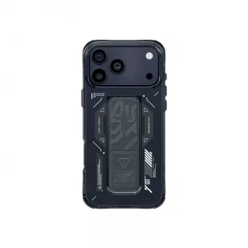 SKINARMA Helio Dėklas iPhone 17 Pro Magnetinis Įkrovimas + Grip Stovas Grafitas