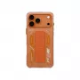 Skinarma Helio Case for iPhone 17 Pro Max Magnetic Charging + Grip Stand Orange