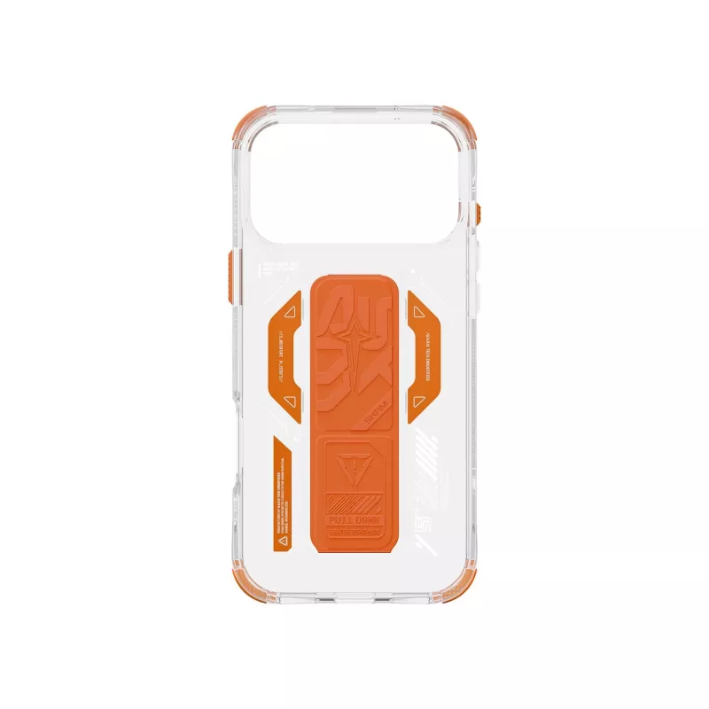 Skinarma Helio Case for iPhone 17 Pro Max Magnetic Charging + Grip Stand Orange