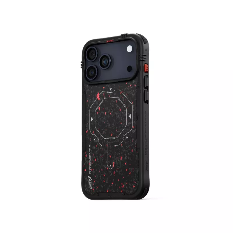 Skinarma Vektor Dėklas, skirtas iPhone 17 Pro Max, magnetinis įkrovimas, juodas