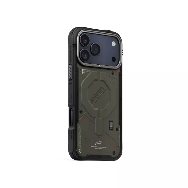 Skinarma Vigor MagSafe dėklas, skirtas iPhone 17 Pro Max, žalias