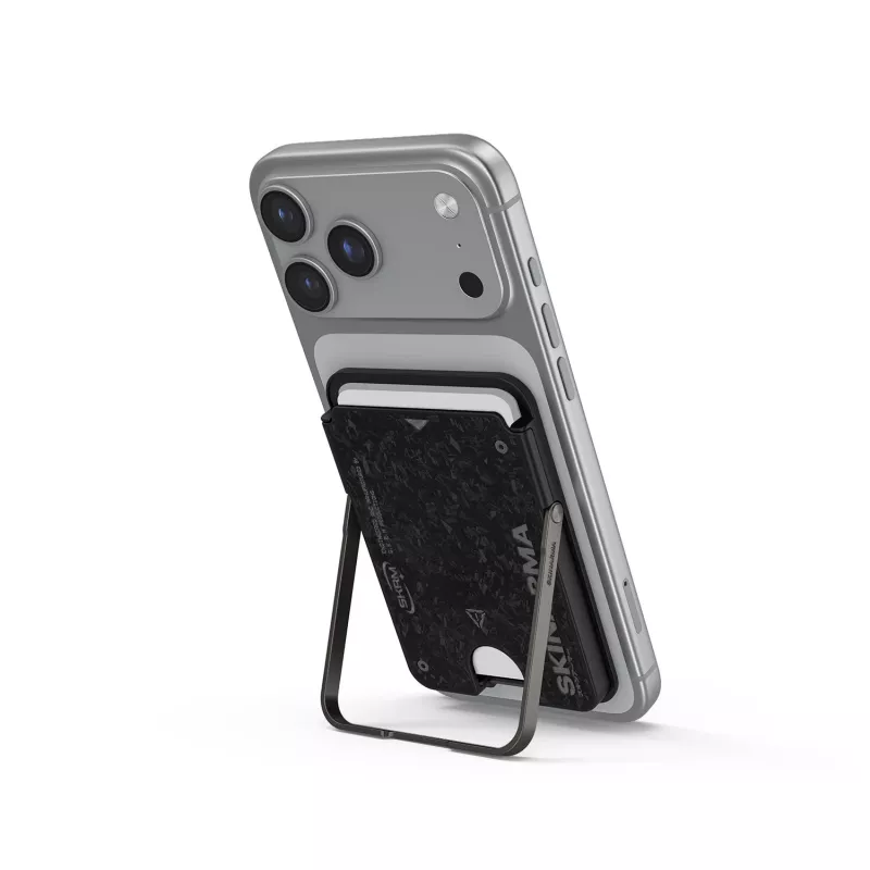 Skinarma Vektor Magnetic Smart Kick-Stand Case for Apple iPhone 15 Pro Max, Onyx