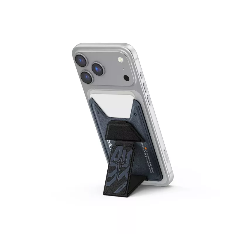 Skinarma Kado Aegis Magnetic Cardholder Grip Stand Navy Blue