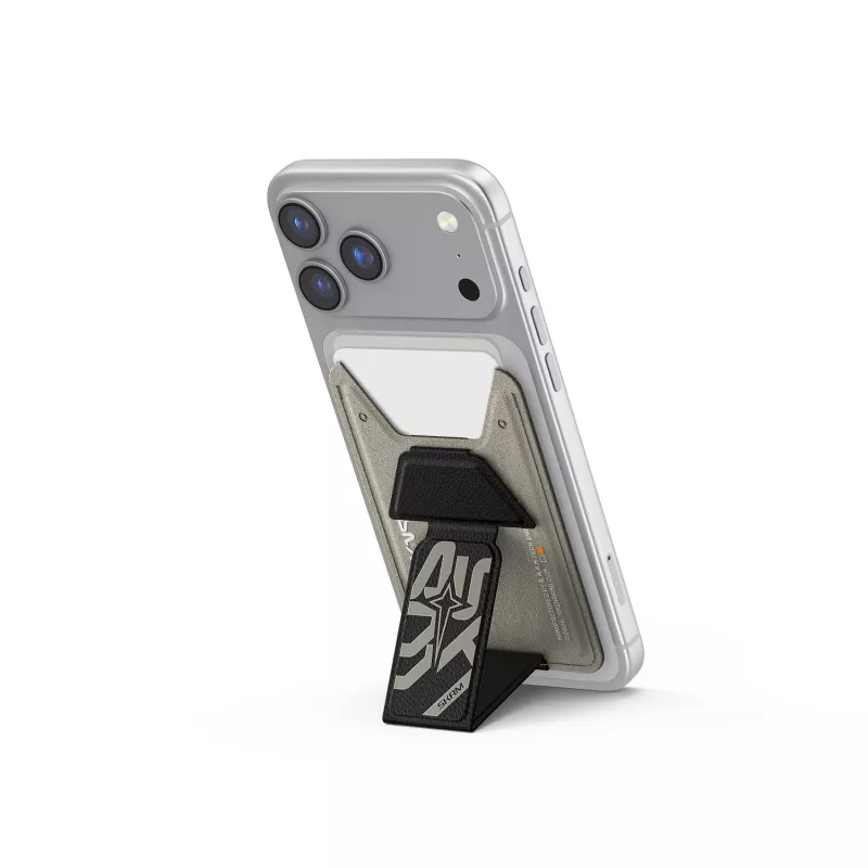 Skinarma Kado Aegis Magnetic Cardholder Grip Stand Grey