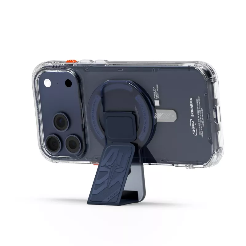 SKINARMA Arch XEPhaze Smart Grip-Stand Magnetic Phone Grip & Stand Blue