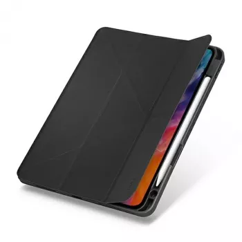 UNIQ Transforma Rigor Folio Case iPad Air 10.9 colių (4/5 kartos) – anglies pilka su antimikrobine danga