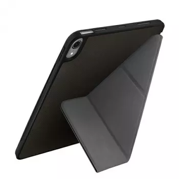 UNIQ Transforma Rigor Folio Case iPad Air 10.9 colių (4/5 kartos) – anglies pilka su antimikrobine danga