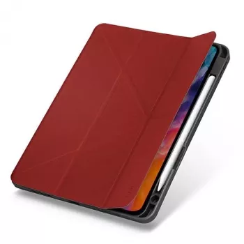 UNIQ Transforma Rigor Dėklas, skirtas iPad Air 10.9 colių (2020/2022) – Koralų raudona, antimikrobinis