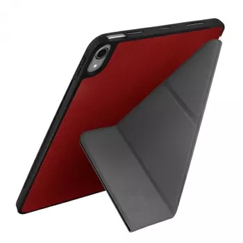 UNIQ Transforma Rigor Dėklas, skirtas iPad Air 10.9 colių (2020/2022) – Koralų raudona, antimikrobinis