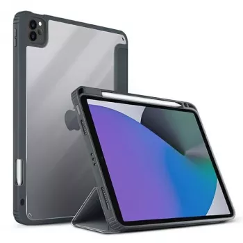 UNIQ Moven Dėklas, skirtas iPad Pro 11 (2021/2020) ir iPad Air 10.9 (2022/2020) su antimikrobine apsauga - Anglies Pilka