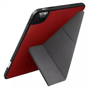 UNIQ Transforma Folio Case iPad Pro 11 inch / iPad Air 10.9 inch su antimikrobine apsauga, Coral Red