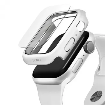 UNIQ Nautic apsauginis dėklas Apple Watch Series 4/5/6/SE/SE3 44mm baltas