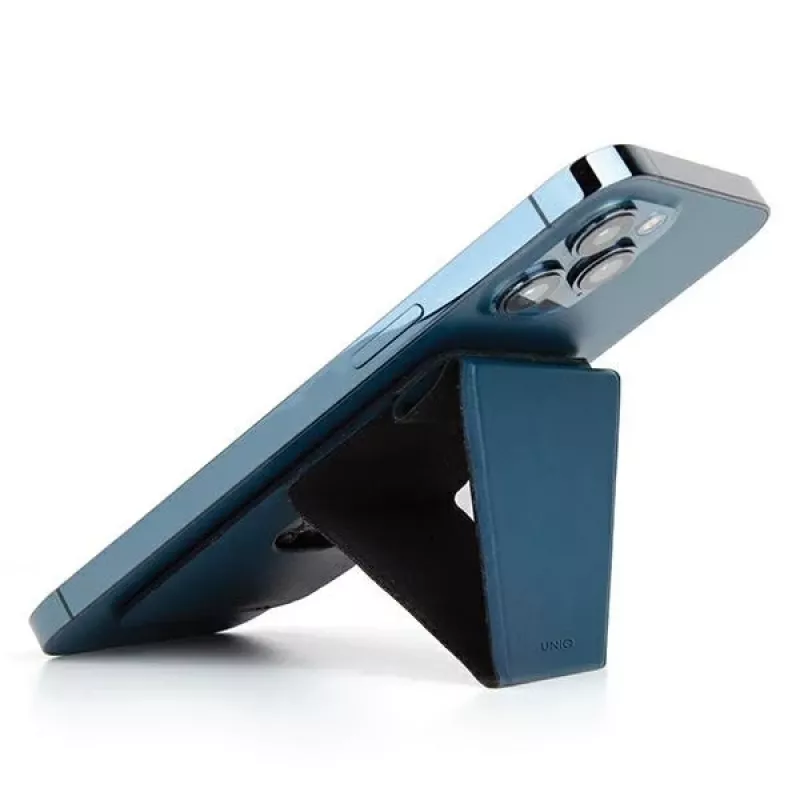UNIQ Lyft Magnetic Snap-On Phone Stand and Card Holder - Blue