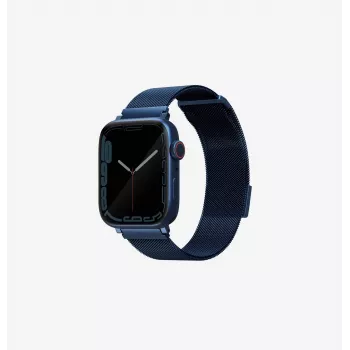 UNIQ Dante Apple Watch dirželis iš nerūdijančio plieno, kobalto mėlynos spalvos, 38/40/41 mm