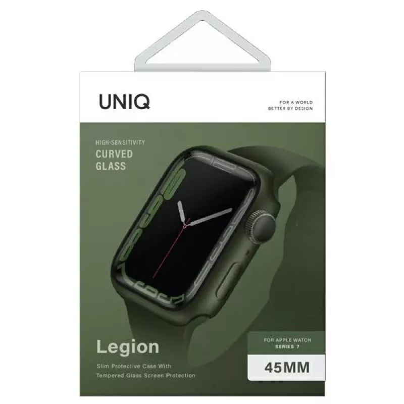 UNIQ Legion Protective Case for Apple Watch Series 7/8/9 45mm – Žalia