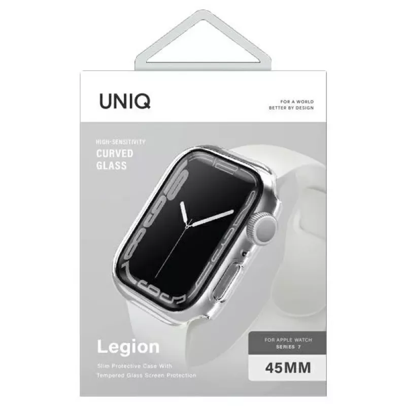 UNIQ Legion Case for Apple Watch Series 7/8/9 45mm Transparent