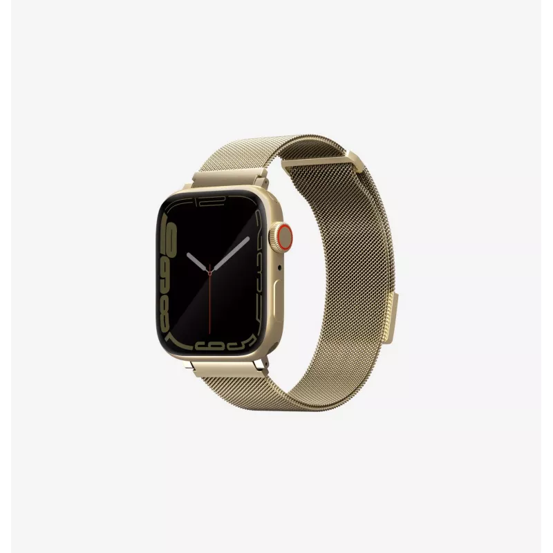 UNIQ Dante Apple Watch apyrankė iš nerūdijančio plieno, Starlight spalva, 38/40/41 mm, tinka Series 1-9 SE