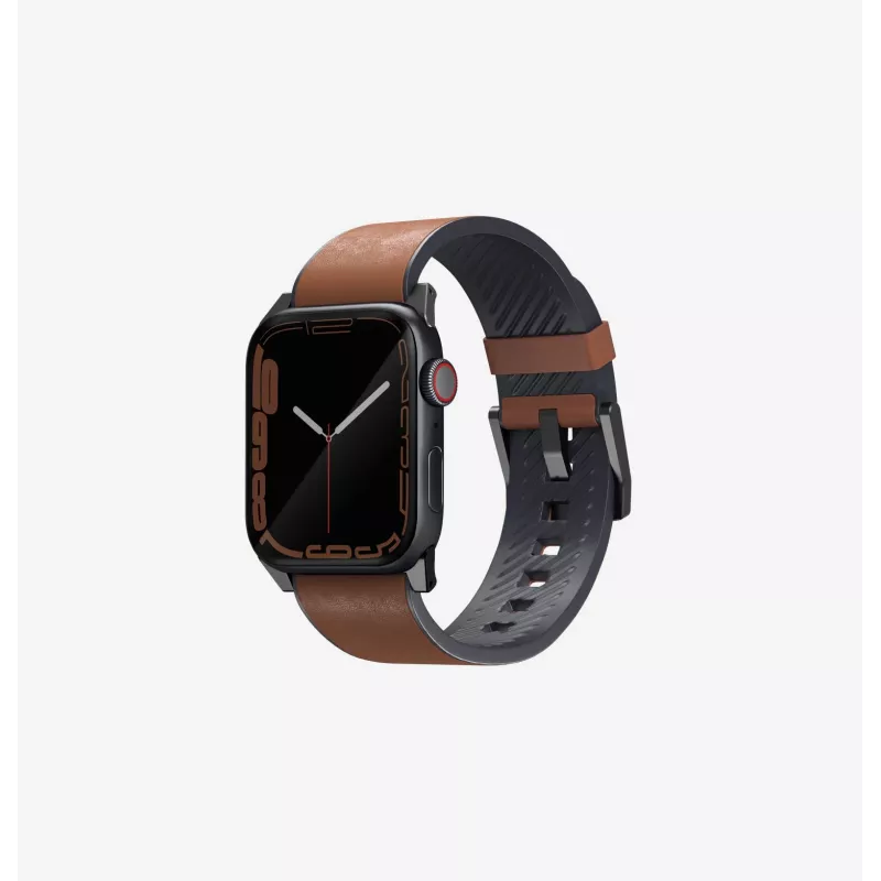 UNIQ Straden Leather Hybrid Strap for Apple Watch 42/44/45/49mm Blue