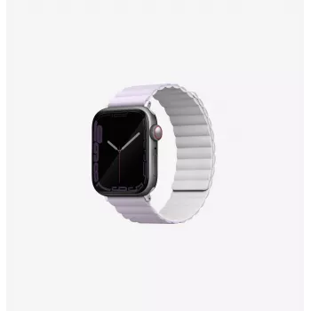 UNIQ Revix Reversible Magnetic Apple Watch Strap Lilac/White, skirtas Series 1/2/3/4/5/6/7/8/9/SE/SE2/SE3/Ultra/Ultra 2/Ultra 3 42/44/45/49mm