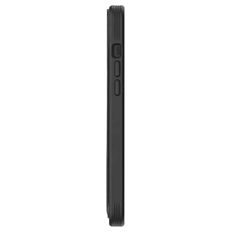Dėklas UNIQ Transforma, skirtas iPhone 14 Plus / 15 Plus 6.7 colio, Magclick įkrovimas, Ebony Black (juodmedžio juoda)