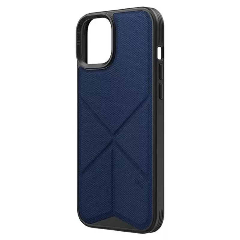 UNIQ Transforma Folio Case, skirta iPhone 14 Plus / 15 Plus 6.7 col. Magclick įkrovimui, elektrinė mėlyna