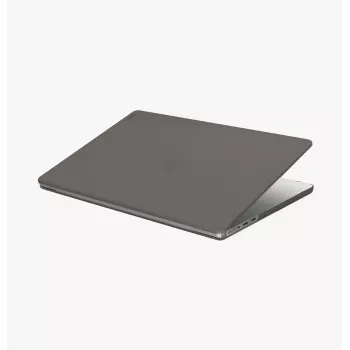 UNIQ Claro Hard Shell Case, skirta MacBook Air 13 colių M2 2022 / M3 2024 / M4 2025 / M5 2026, Smoke Grey