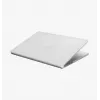UNIQ Claro Hard Shell Case, skirta MacBook Air 13 colių M2 2022 / M3 2024 / M4 2025 / M5 2026, Smoke Grey