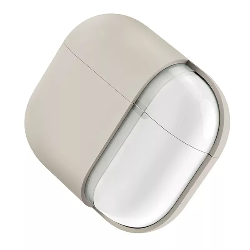 UNIQ Lino Silicone Case for AirPods Pro 2nd Generation (2022/2023) - Beige Ivory