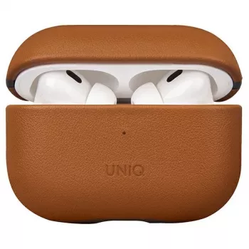 UNIQ Terra Genuine Leather Case for AirPods Pro 2nd Generation (2022/2023) - Toffee Brown