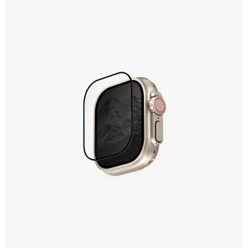 UNIQ Optix Vivid Apple Watch Ultra 49mm Clear Tempered Glass Screen Protector with Applicator
