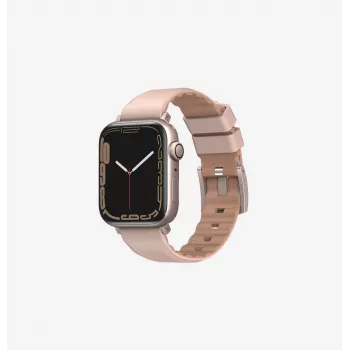 UNIQ Linus Apple Watch Series 1/2/3/4/5/6/7/8/9/SE/SE2/SE3/Ultra/Ultra 2/Ultra 3 42/44/45/49mm Airosoft Silicone Sport Band Racing Blue