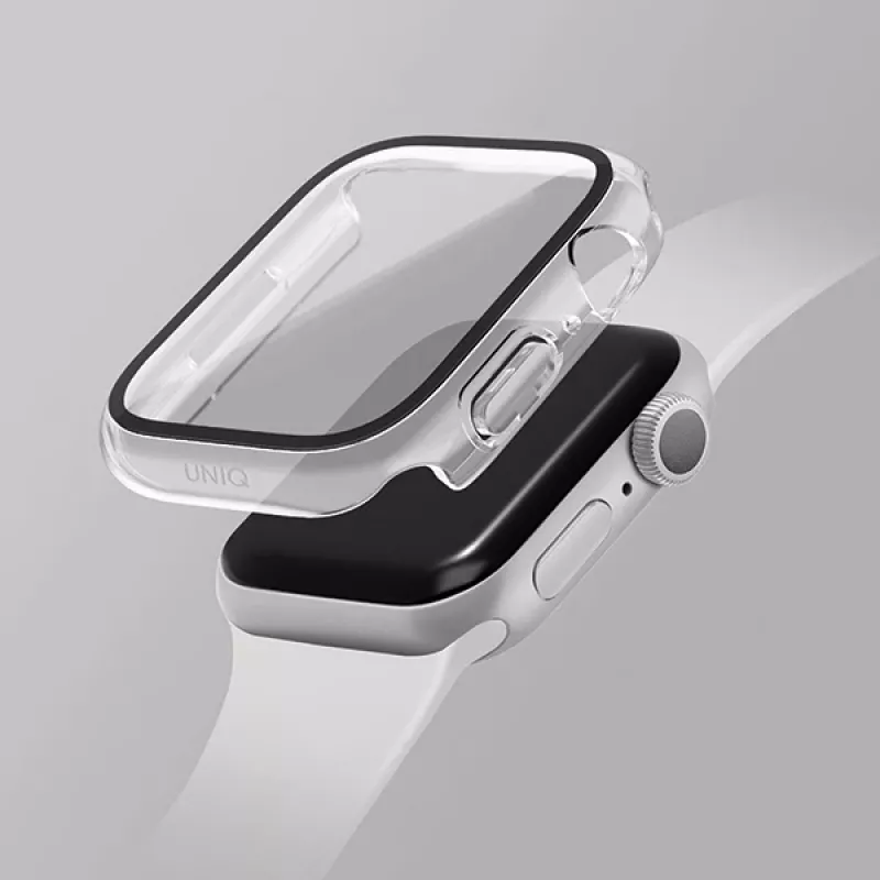 UNIQ Nautic Dėklas Apple Watch Series 7/8/9 41mm Skaidrus/Dove