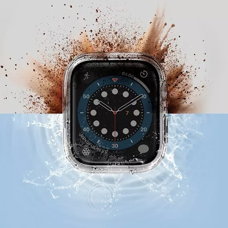 UNIQ Nautic Dėklas Apple Watch Series 7/8/9 41mm Skaidrus/Dove