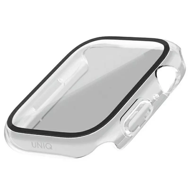 UNIQ Nautic Protective Case for Apple Watch Series 7/8/9 45mm, Clear/Transparent
