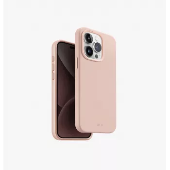 UNIQ Lino Hue MagClick Įkrovimo Dėklas, skirtas Apple iPhone 15 Pro 6.1 colio, Rožinė