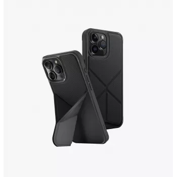 UNIQ Transforma Dėklas iPhone 15 Pro Max 6,7 col. MagClick Įkrovimas, Juodas Kaip Juodmedis