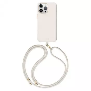 UNIQ Coehl Creme Dėklas, skirtas iPhone 15 Pro 6.1 colio, su magnetiniu įkrovimu, dramblio kaulo spalvos